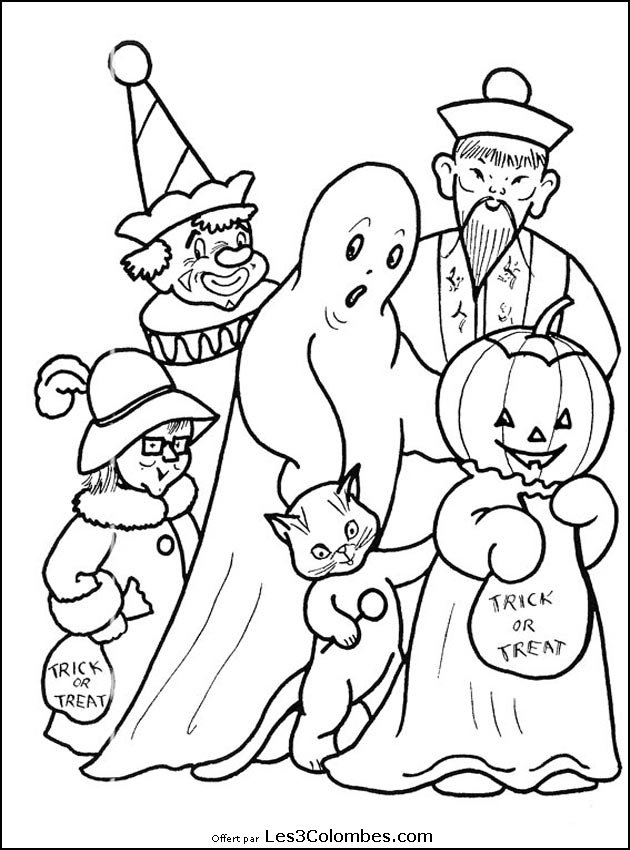 Sélection De Dessins De Coloriage Halloween À Imprimer Sur concernant Coloriage Halloween À Imprimer Gratuit 