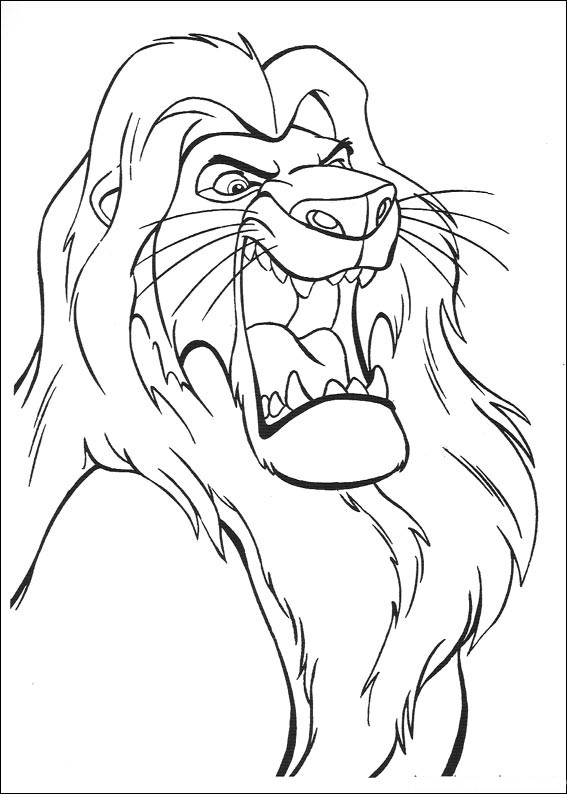 Sélection De Dessins De Coloriage Le Roi Lion À Imprimer concernant Coloriage Lion 