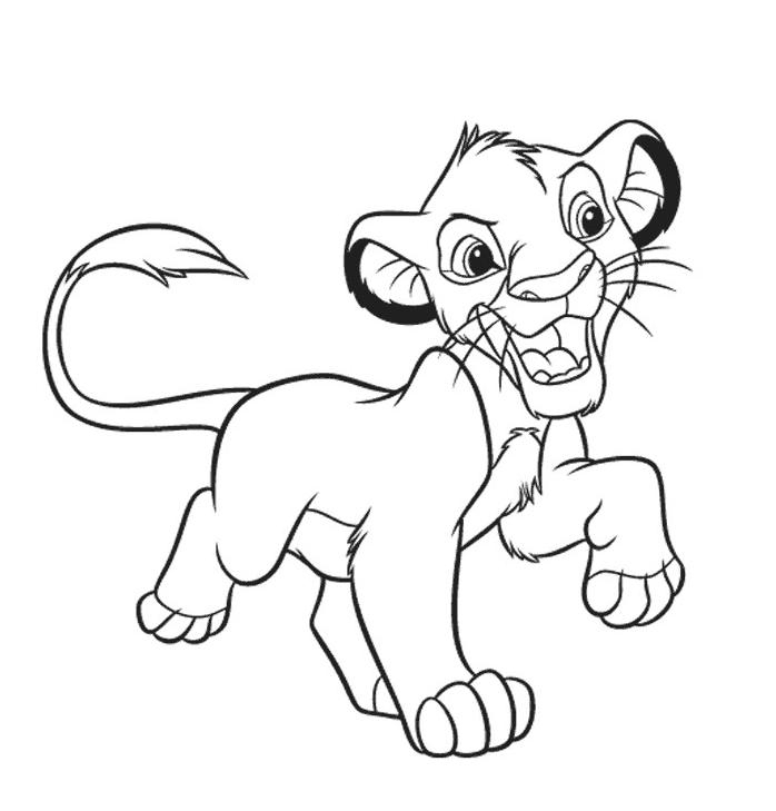 Sélection De Dessins De Coloriage Le Roi Lion À Imprimer encequiconcerne Lion A Dessiner