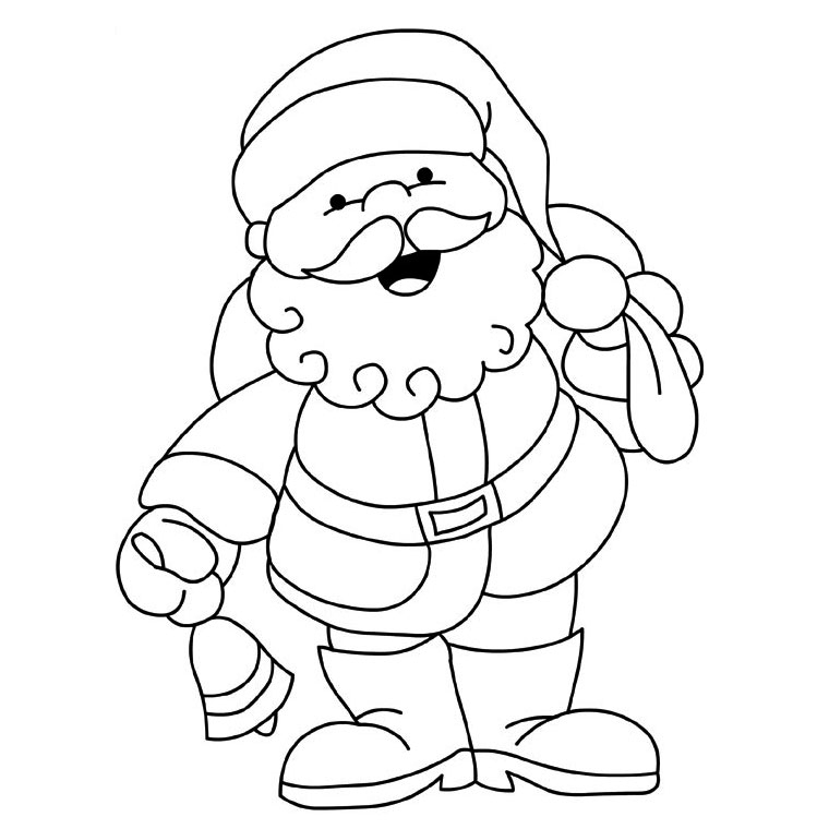 Sélection De Dessins De Coloriage Père Noël À Imprimer Sur à Dessin Pere Noel À Colorier