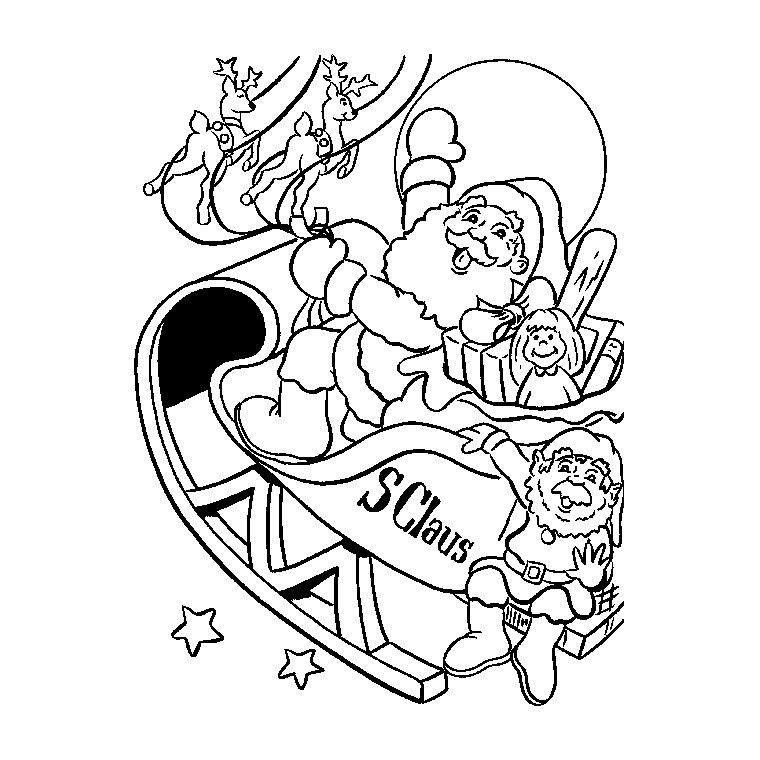 Sélection De Dessins De Coloriage Père Noël À Imprimer Sur avec Coloriage De Père Noël 