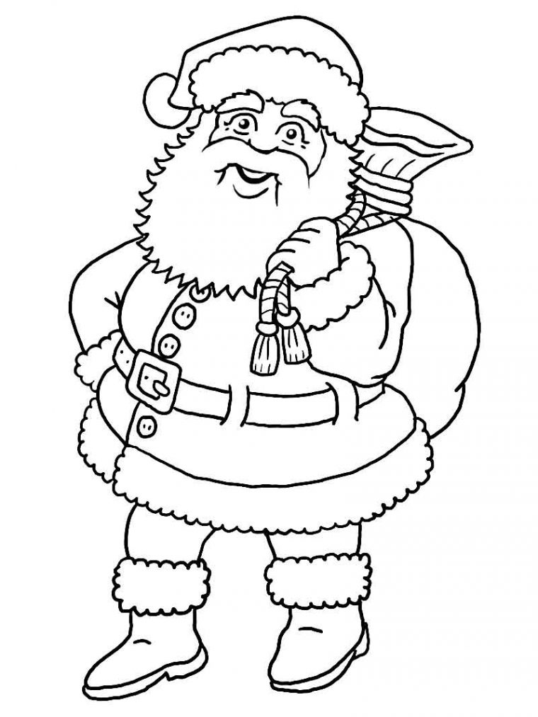 Sélection De Dessins De Coloriage Père Noël À Imprimer Sur intérieur Dessin Père Noel À Imprimer