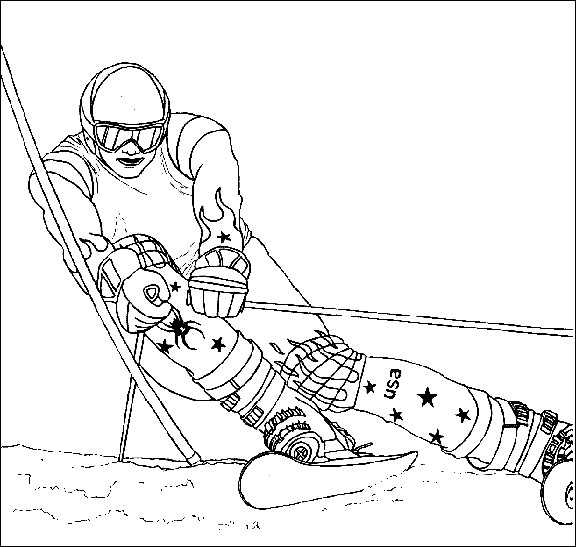 Sélection De Dessins De Coloriage Ski À Imprimer Sur intérieur Dessin De Ski 