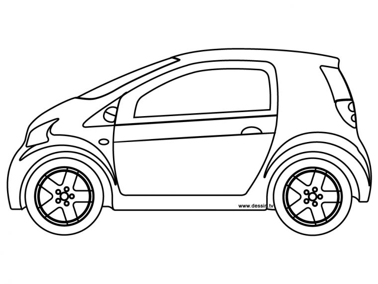 Sélection De Dessins De Coloriage Voiture À Imprimer Sur avec Jeux De Coloriage De Voiture