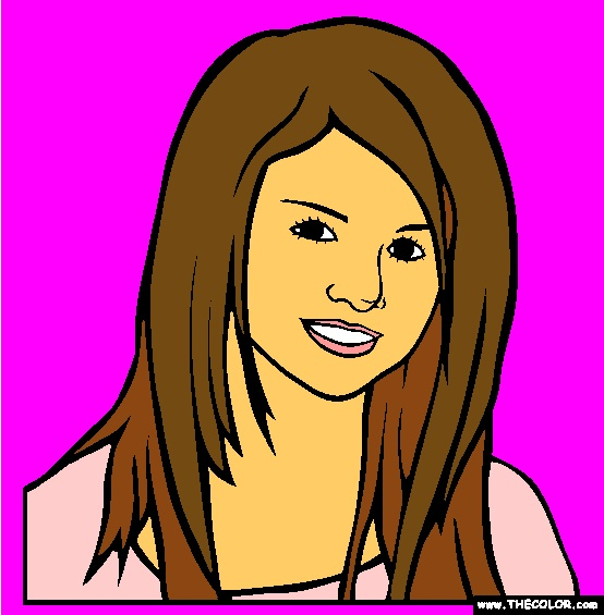 Selena Gomez Coloring Page  Selena, Selena Gomez Pictures pour Coloriage De Selena Gomez 