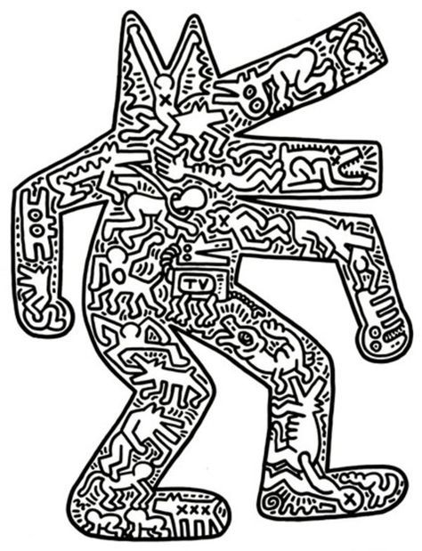 Séquence Autour De Keith Haring  Keith Haring, Pierre Et concernant Coloriage Pierre Et Le Loup 