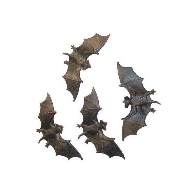 Set De 4 Chauve-Souris Halloween • Déco Festive Izdeguiz tout Deco Halloween Chauve Souris