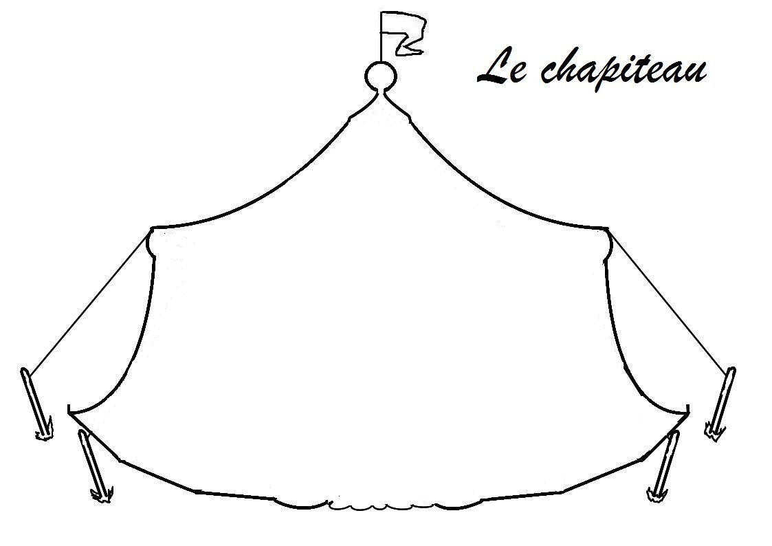 Silhouettes Et Ombre Choinoises Le Cirque dedans Coloriage Chapiteau