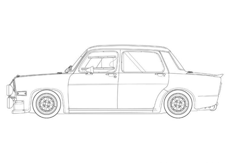 Simca, Voiture De Rallye, Dessin Voiture avec Dessin Voiture De Rallye