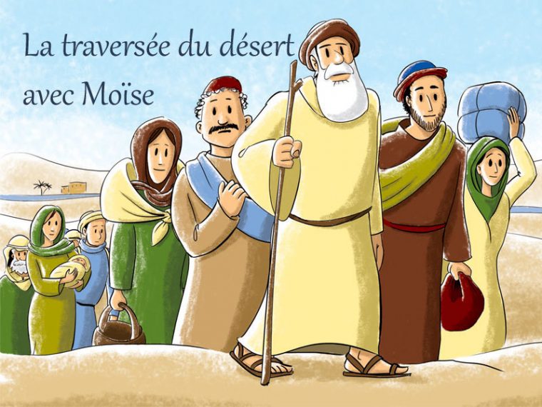 Sketch : La Traversée Du Désert Avec Moïse – Kt42 dedans Personnage De La Bible