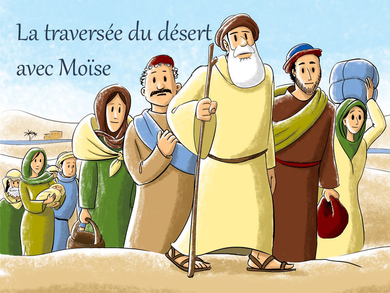 Sketch : La Traversée Du Désert Avec Moïse - Kt42 dedans Personnage De La Bible 