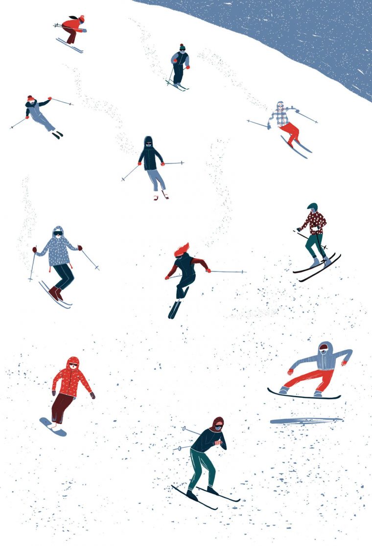 Skiers – .Lucybanaji  Dessins Faciles, Skieur, Peynet serapportantà Dessin Skieur