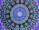 Small Blue Indian Psychedelic Hippie Boho Mandala Throw encequiconcerne Mandala
