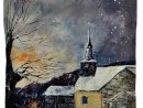 Snow In Laforet Painting By Pol Ledent concernant Laforet Print