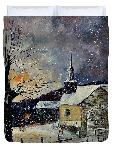 Snow In Laforet Painting By Pol Ledent concernant Laforet Print