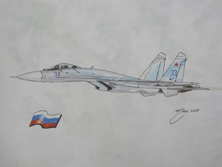 Soukhoï Su-27 : Avion De Chasse Polyvalent Soviétique Et dedans Avion De Chasse Dessin