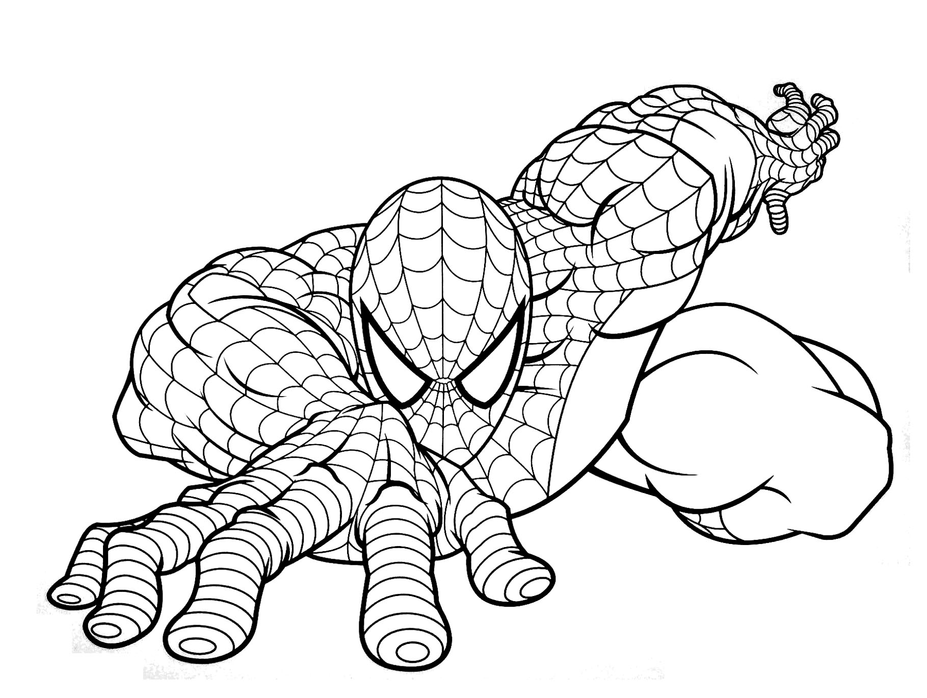 Spiderman Gratuit 10 - Coloriage Spiderman - Coloriages tout Coloriage Spiderman À Imprimer Gratuit 