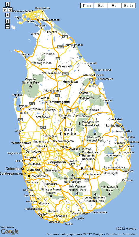 Sri Lanka La Larme De L'Inde, Rmations Voyage intérieur Carte Sri Lanka A Imprimer