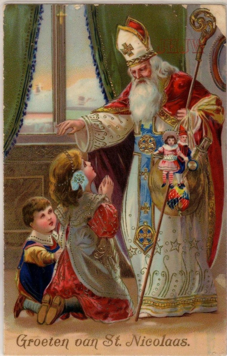 St.nicolas  Christmas Art, Vintage Christmas Cards avec Images De St Nicolas