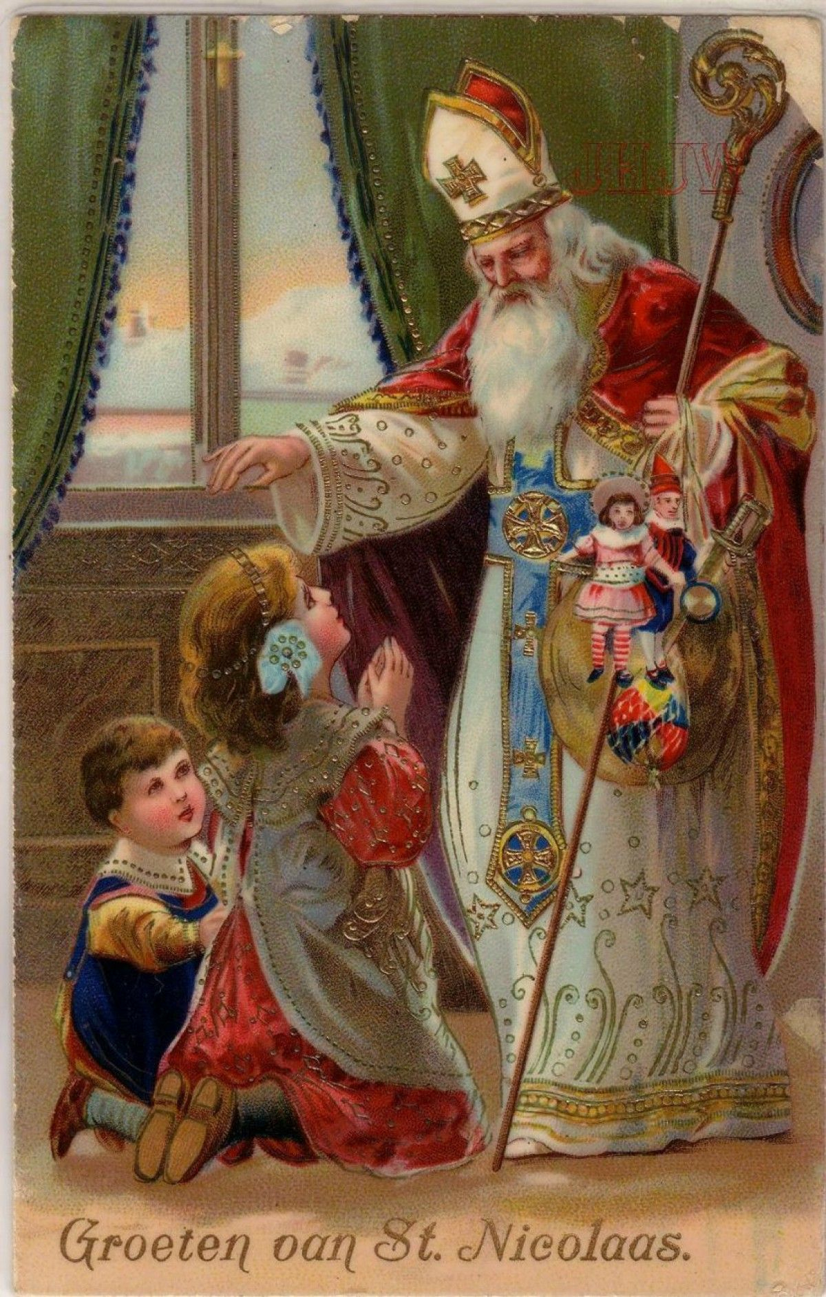 St.nicolas  Christmas Art, Vintage Christmas Cards avec Images De St Nicolas 