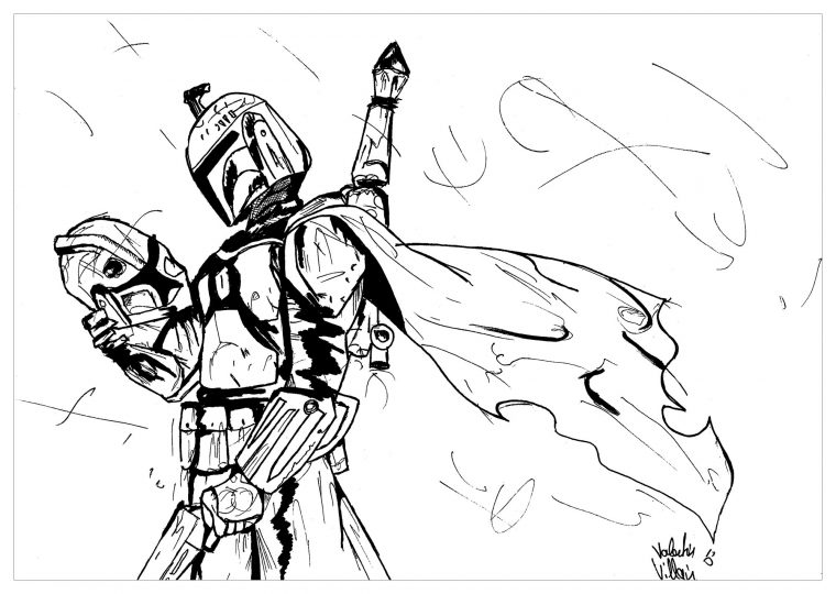 Star Wars – Coloring Pages For Adults concernant Coloriage De Star Wars