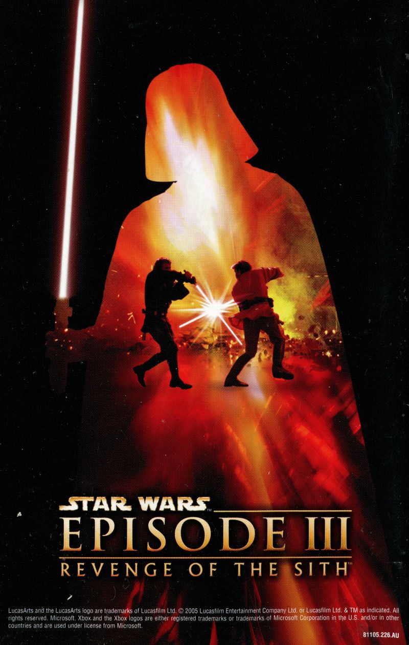 Star Wars: Episode Iii - Revenge Of The Sith (2005) Xbox avec Starwars 3