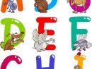 Sticker Alphabet De Dessin Animé Avec Des Animaux • Pixers intérieur Alphabet Des Animaux