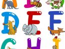 Sticker Alphabet De Dessin Animé Avec Des Animaux • Pixers tout Alphabet Des Animaux