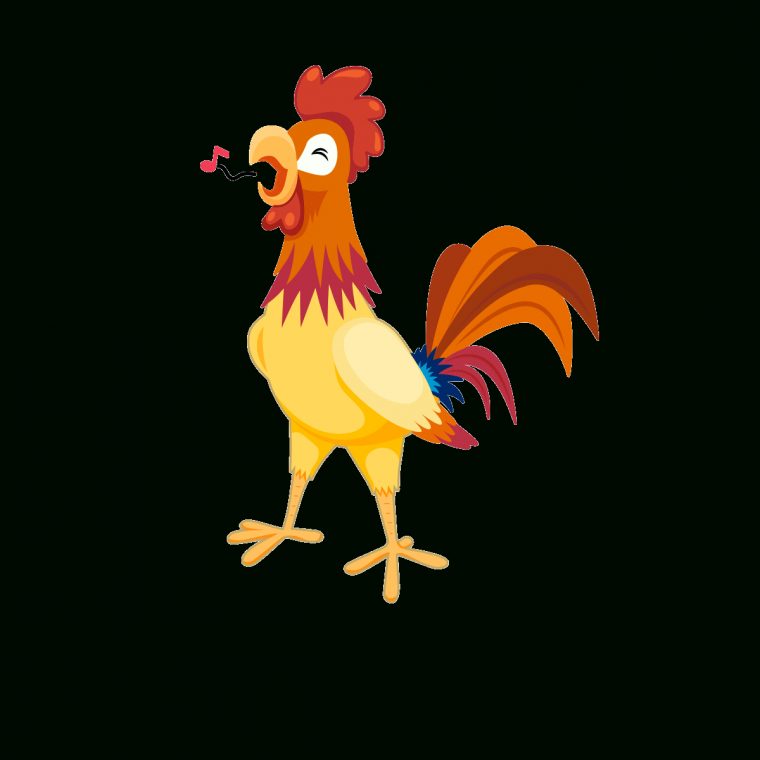 Sticker Coq Chanteur – Stickers Stickers Animaux Animaux dedans Dessin Coq