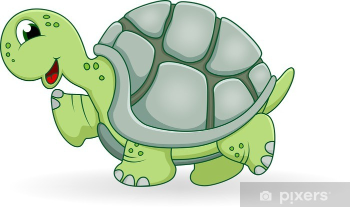 Sticker Dessin Animé De Tortue • Pixers® - Nous Vivons destiné Dessin D Une Tortue 