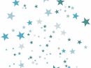 Sticker Mural Étoiles Bleues avec Étoiles Dessin