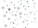 Sticker Mural Étoiles Grises avec Étoiles Dessin