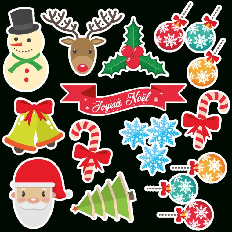 Sticker Noël Joyeux Noël Pour Enfant – Stickers Stickers intérieur Dessin Noel Couleur