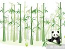 Sticker Panda Qui Mange Du Bambou, Vecteur • Pixers intérieur Dessin De Bambou