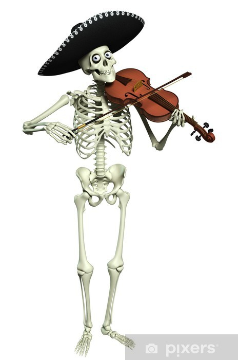 Sticker Squelette De Dessin Animé 3D • Pixers® - Nous intérieur Dessin Squelette