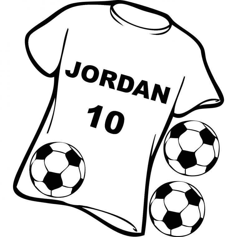 Stickers Maillot Foot Ou De Rugby Personnalisé – Sport dedans Coloriage Maillot Foot