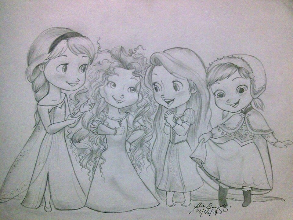 Such A Cute Little Drawing!  Dessins Disney, Dessin Walt encequiconcerne Chloé Magique Princesse