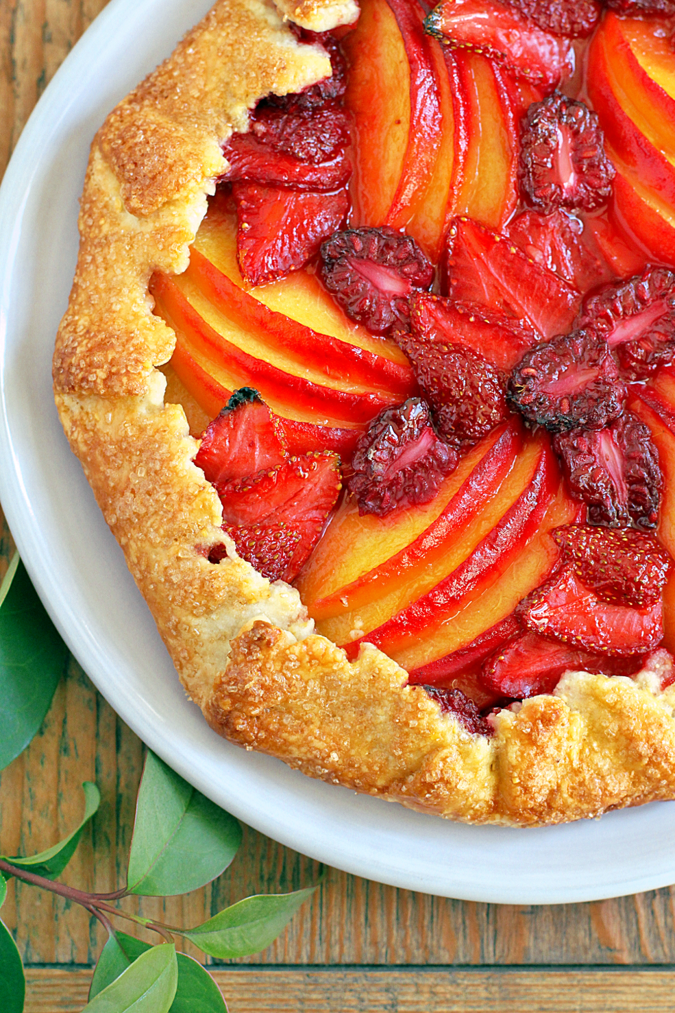 Summer Fruit Galette With A Cornmeal Crust - Two Of A Kind serapportantà Image Galette