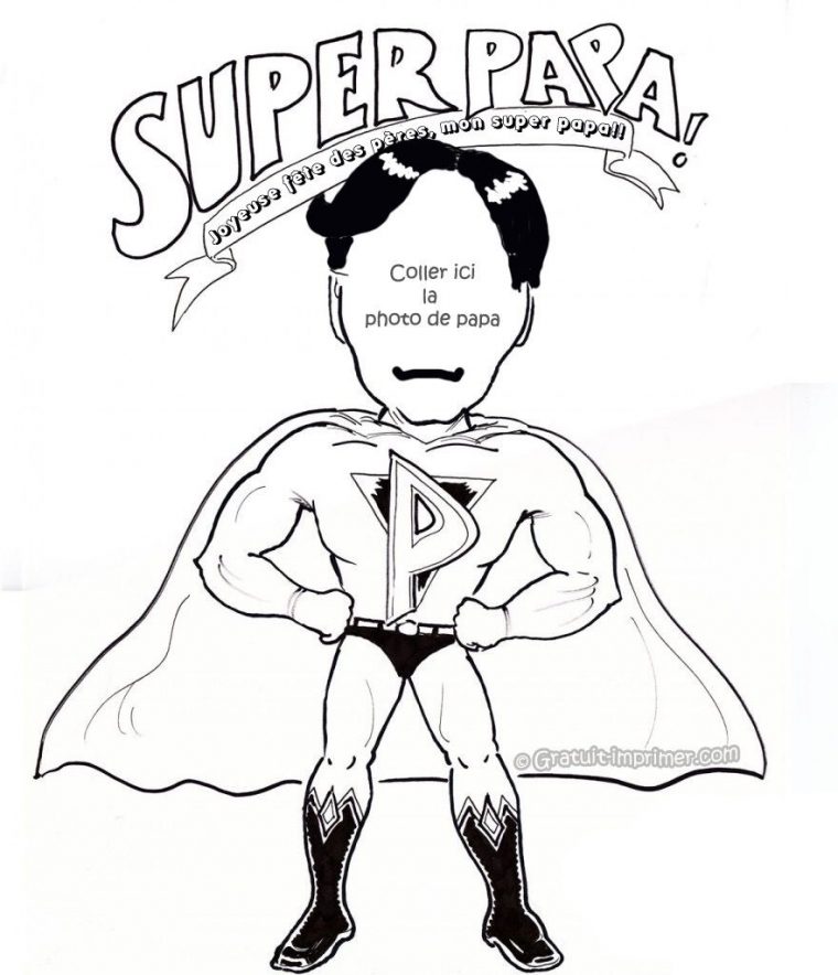 Super Papa Idée Géniale!  Coloriage Fete Des Peres, Fête tout Coloriage Joyeux Anniversaire Papa