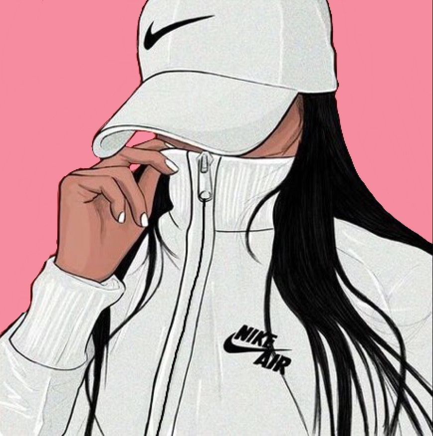 Swag Girl With Nike Hat Drawing tout Fille Swag Dessin