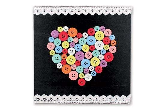 Tableau Coeur En Boutons - Fête Des Mères - 10 Doigts pour Www 10Doigts Fr 