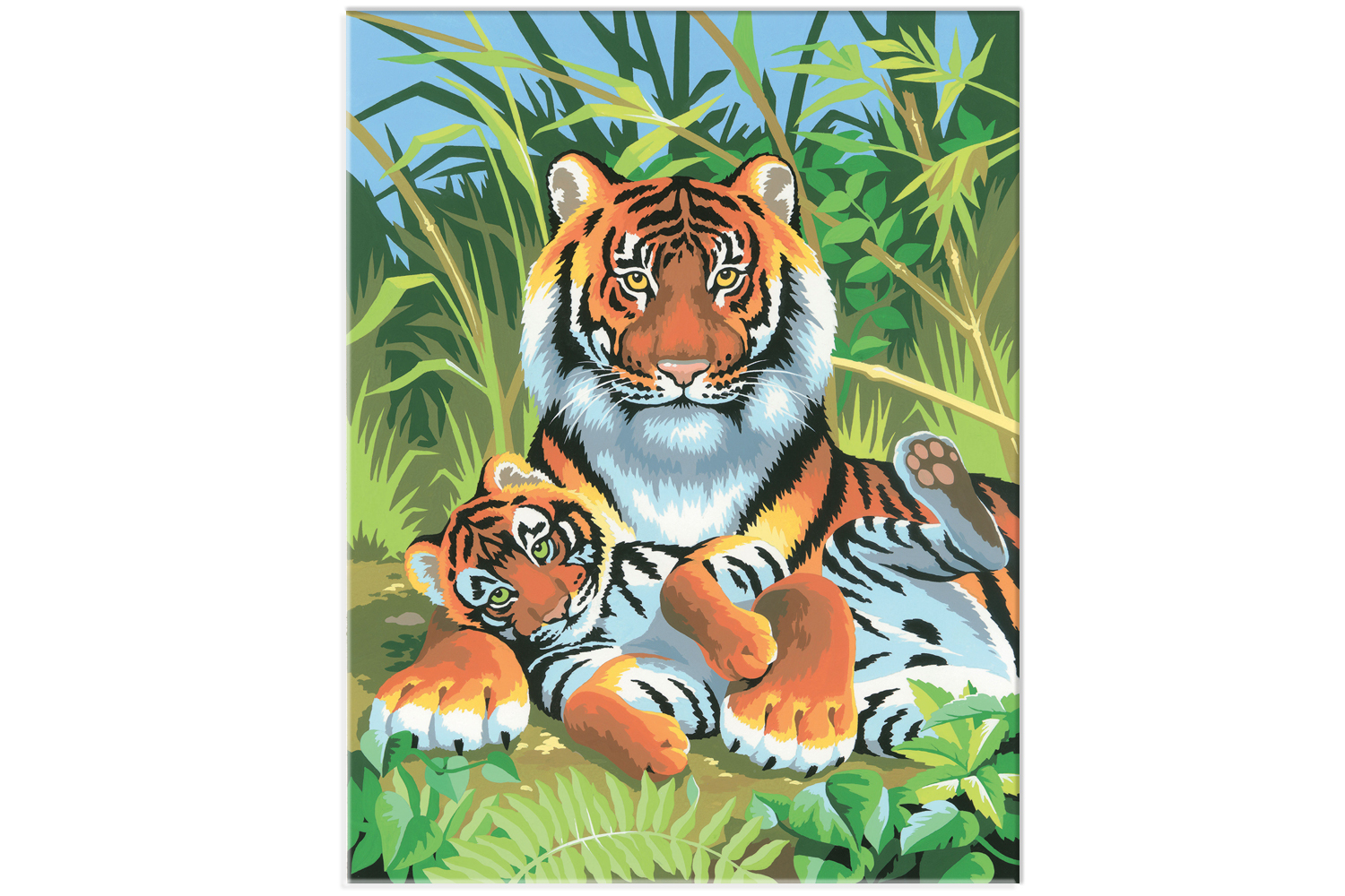 Tableau Peinture Au Numéro - Tigre - Peinture Par Numéros avec Peinture Au Numéro À Imprimer Gratuit 