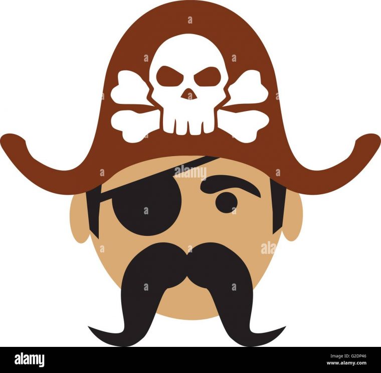 Tête De Pirate Dessin Animé Image Vectorielle Stock – Alamy serapportantà Dessin De Pirate