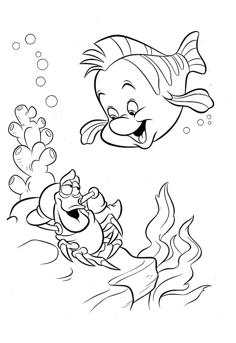 The Little Mermaid To Color For Children – The Little serapportantà Coloriage De Sirène