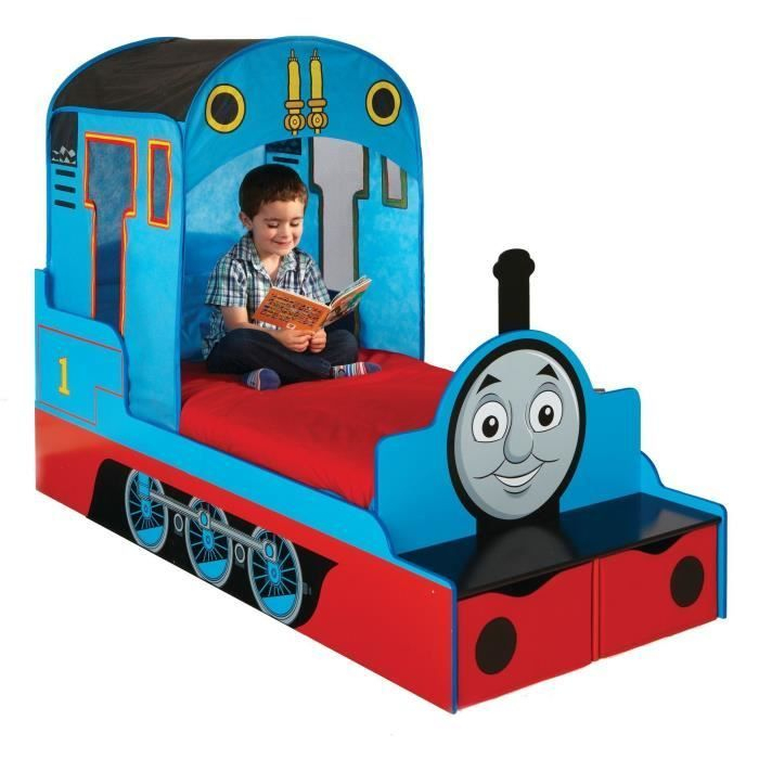 Thomas Le Petit Train Lit Garçon Avec Rangement En 2020 serapportantà Video Thomas Le Petit Train 