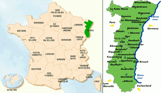 Tô Indo Para A França: A Região Da Alsácia destiné Carte De France Dã©Taill Gratuiteã©E 