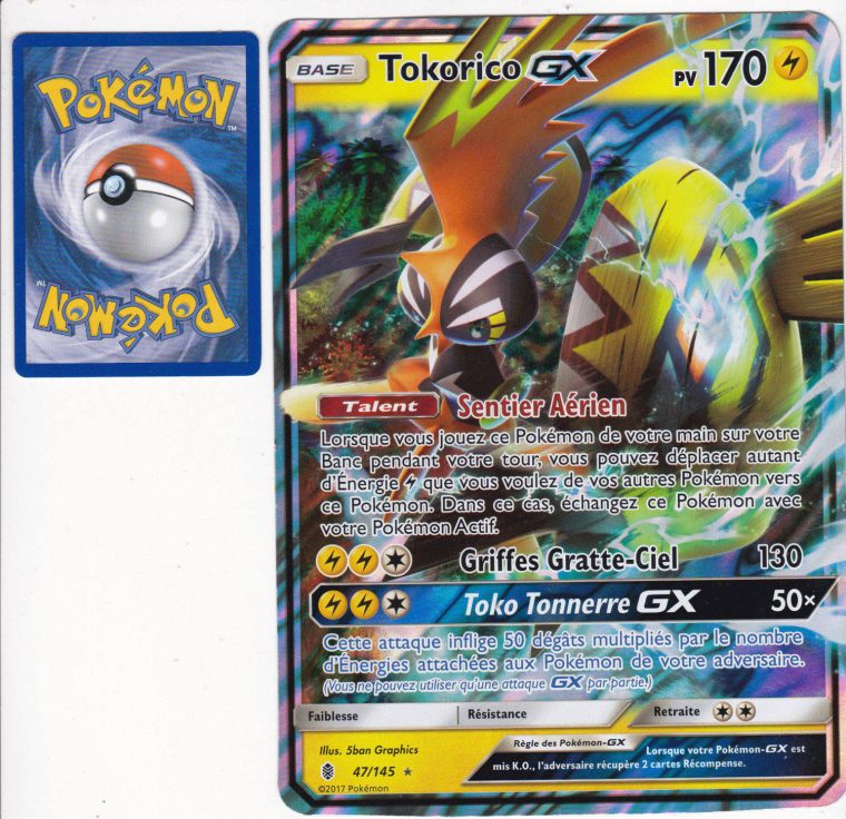 Tokorico Gx – Jumbo – Carte Pokémon 47145 Cartes Jumbo Xxl à Photo De Carte Pokemon A Imprimer