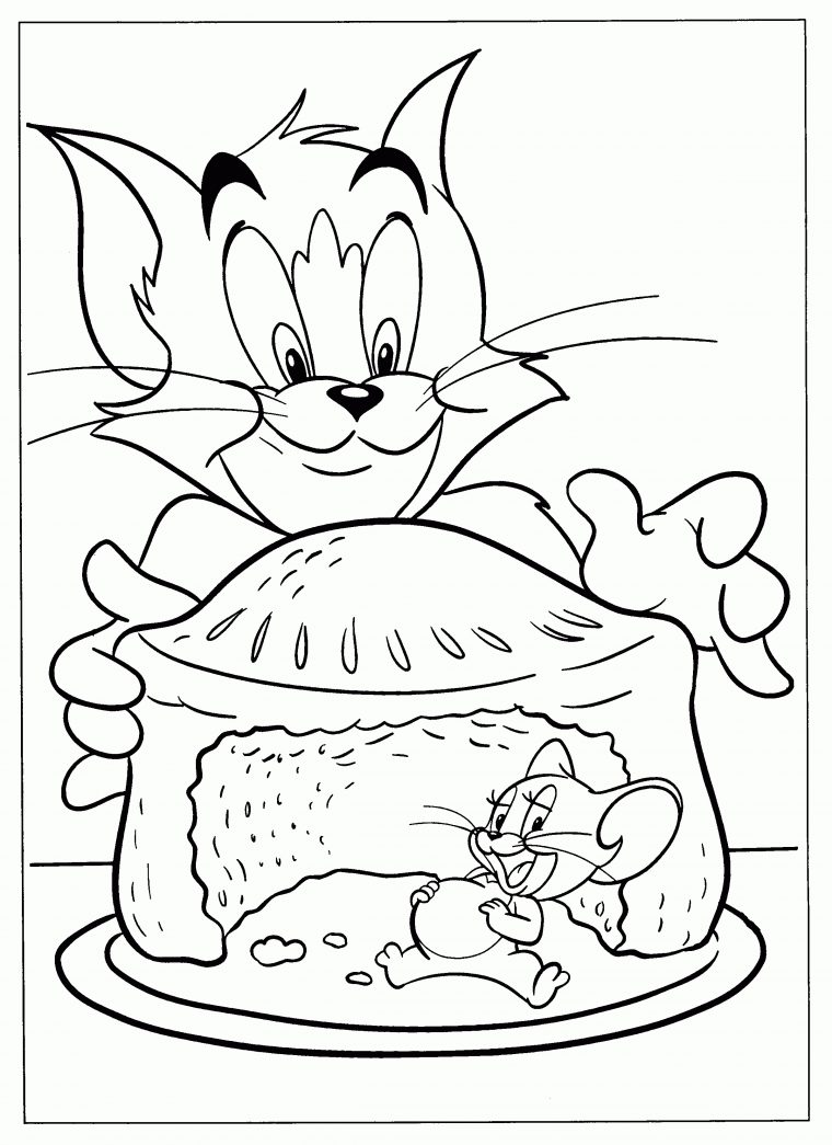 Tom Et Jerry Coloriages À Imprimer Colorier dedans Tom Et Jerry Coloriage