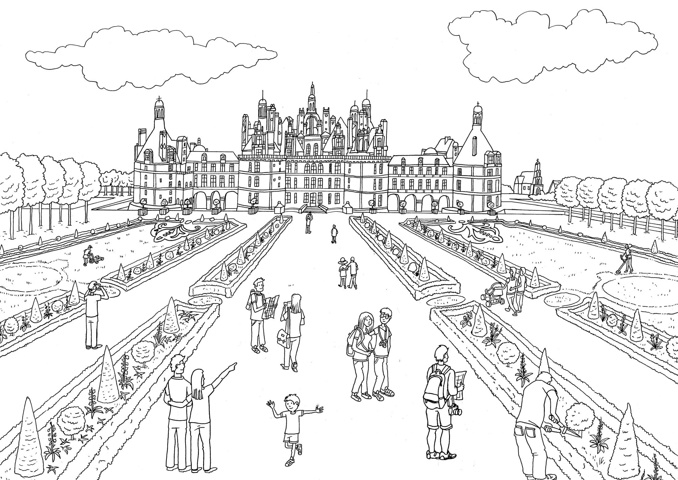 Top38+ Coloriage Chateau Fort Fond D&amp;#039;Écran dedans Coloriage Chateau Fort 