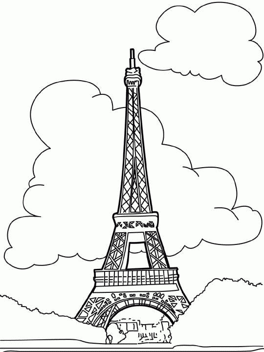 Tour Eiffel : Coloriage Tour Eiffel À Imprimer Et Colorier dedans Coloriage Tour Eiffel 